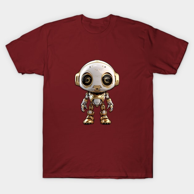 3D Badass Robot 7 T-Shirt by Bearded Caravan